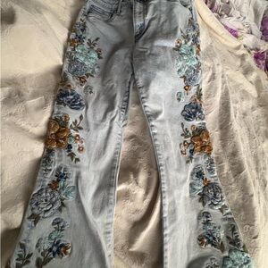 Free People Floral Embroidered Women's Jeans